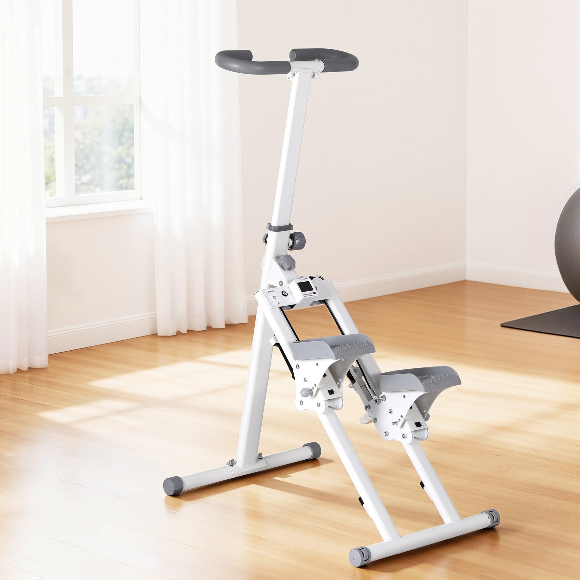 Everfit Step Machine Stair Climber for Home Gym Exercise Foldable LED Display Adjustable Handlebar